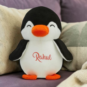 Customized Penguin Plush Soft Toy for Kids | Black White 17cm