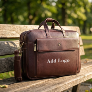 Customized Genuine Leather Laptop Messenger Bag